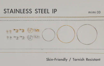 【アレルギーフリー/変色しづらい】注目の “ステンレスIP” 素材