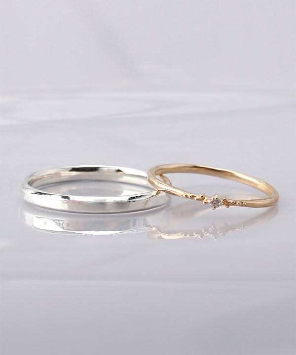 Toi et Moi Pairing Rings [nuage (Cloud)] [Women's]