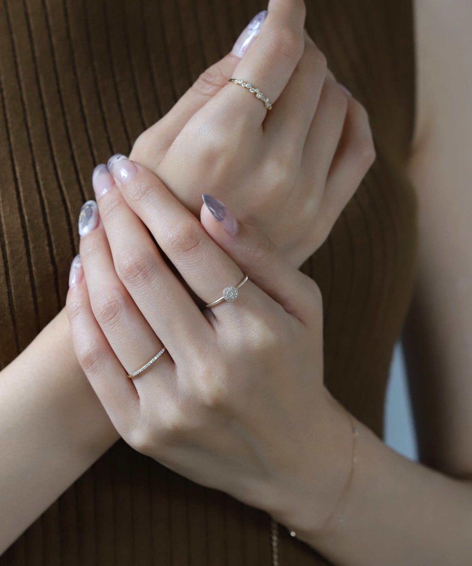 最終価格 Toi et Moi・SIENA ROSE リング #7 K10 SIENA ROSE】Toi et Moi・ペアリング[ciel-シエル-(空)][レディース