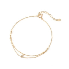 SIENA ROSE】Nudie Diamond・5粒ネックレス[クリア]｜SANPO