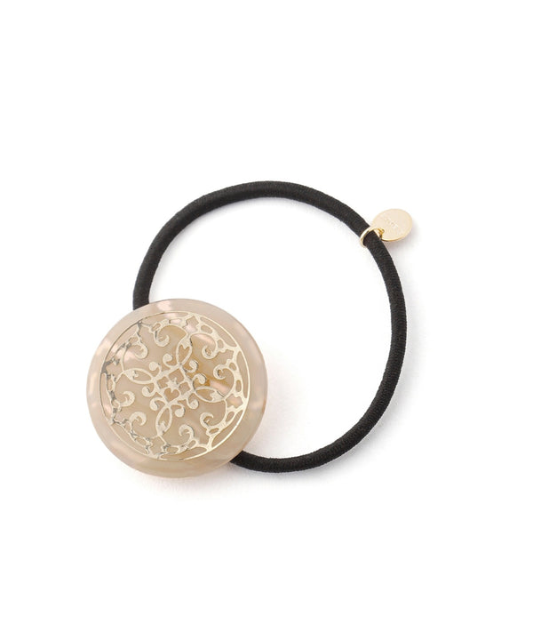 Lace x Marble Plate Hair Tie