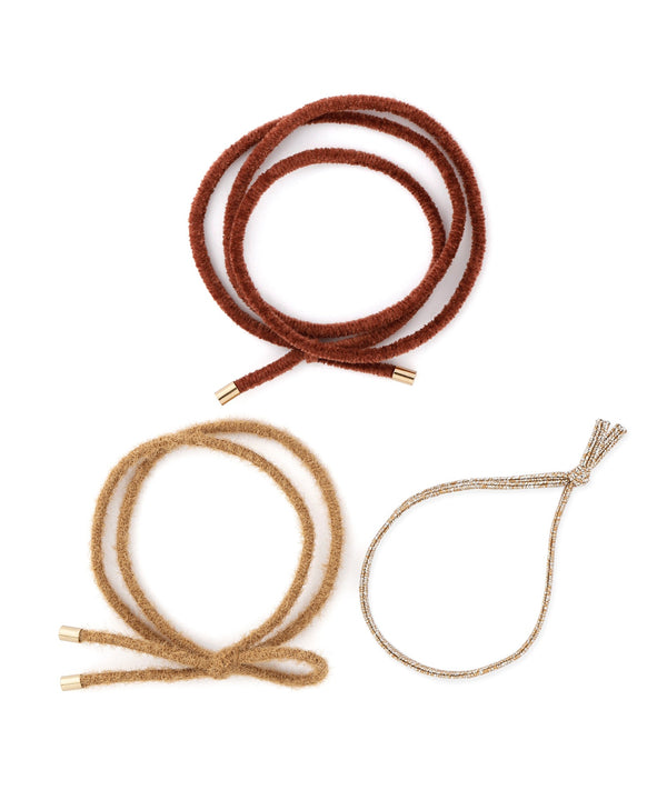 Multi-design hair ties (set of 3)