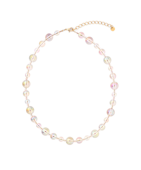 クリアカラービーズネックレス