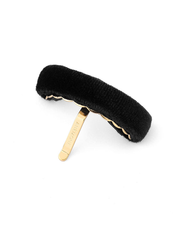 Velour-lined ponytail hook