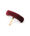 Velour-lined ponytail hook