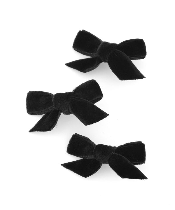 ベロアリボンミニクリップ[3本セット]