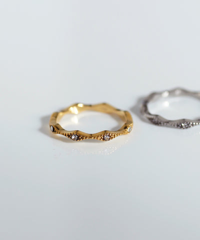 ステーションビジューリング[サージカルステンレス][Sheerchic]