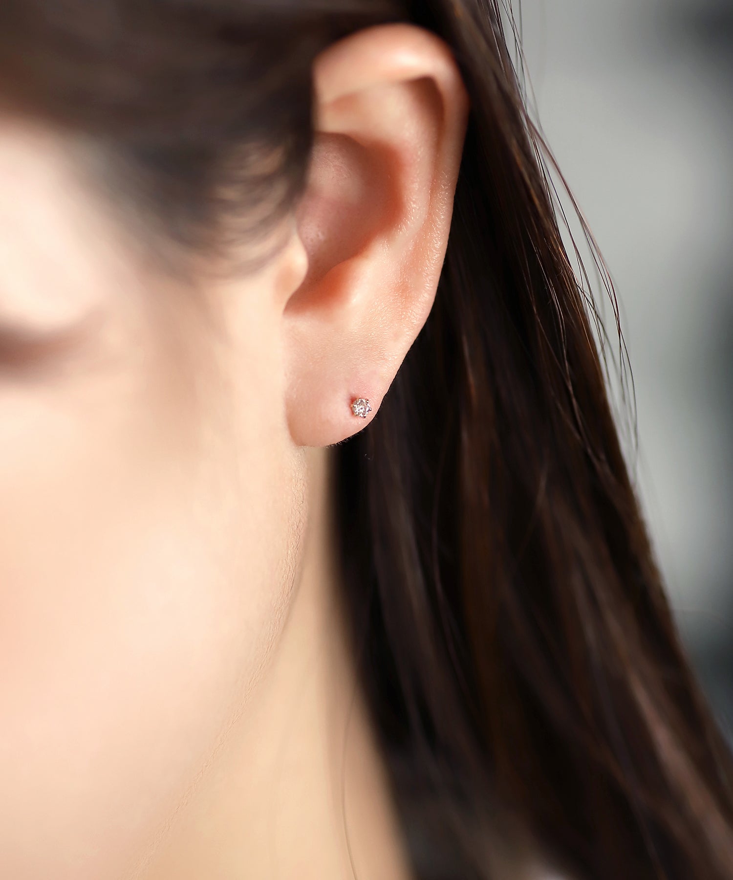 一粒ダイアピアス SIENA ROSE】一粒ダイヤのスタッドピアス｜SANPO ONLINE(サンポー