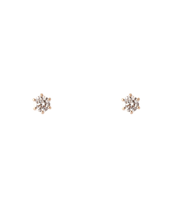 ROSETEN・一粒ダイヤのスタッドピアス[0.06ct]