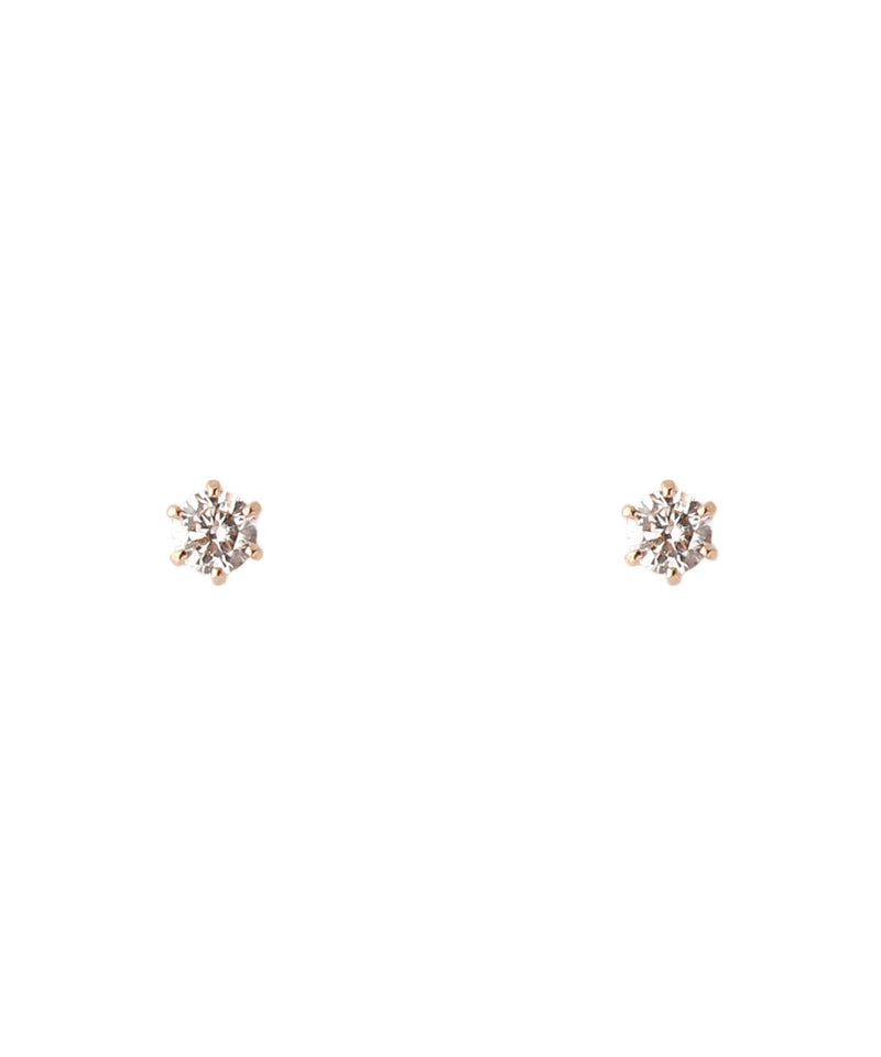 ROSETEN・一粒ダイヤのスタッドピアス[0.06ct]