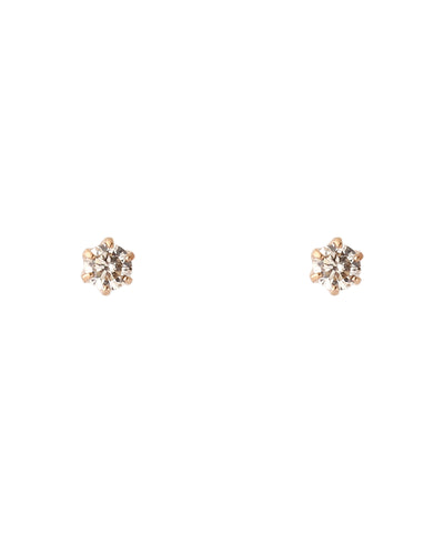 ROSETEN・一粒ダイヤのスタッドピアス[0.1ct]