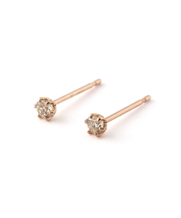 ROSETEN・一粒ダイヤのスタッドピアス[0.2ct]