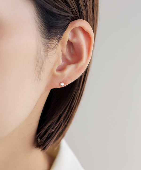 ROSETEN・一粒ダイヤのスタッドピアス[0.2ct]