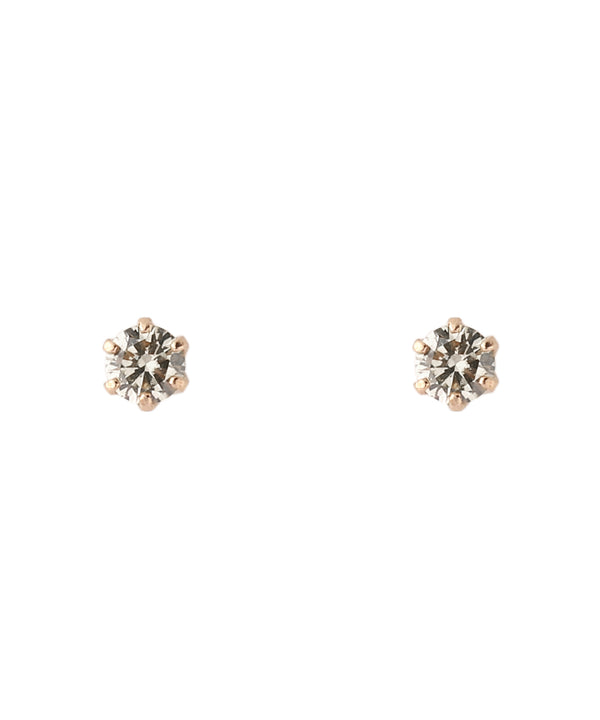 ROSETEN・一粒ダイヤのスタッドピアス[0.2ct]