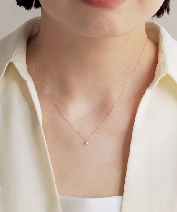 ROSETEN・一粒ダイヤモンドのネックレス[0.05ct]