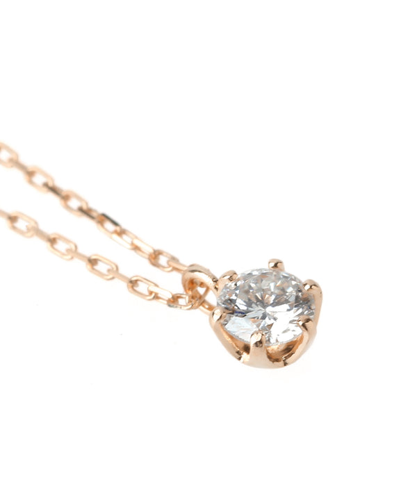 ROSETEN・一粒ダイヤモンドのネックレス[0.1ct]
