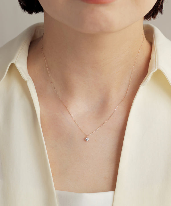 ROSETEN・一粒ダイヤモンドのネックレス[0.15ct]