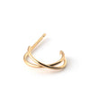 Cross Line Hoop Earrings