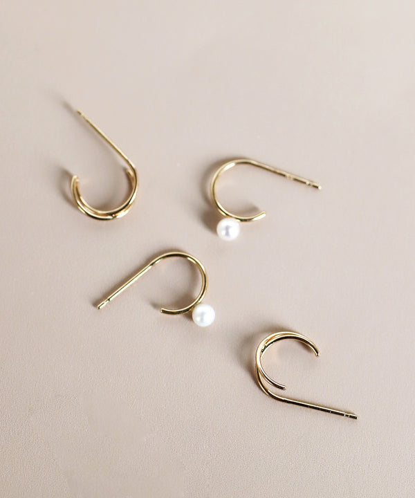 Pearl Hoop Earrings