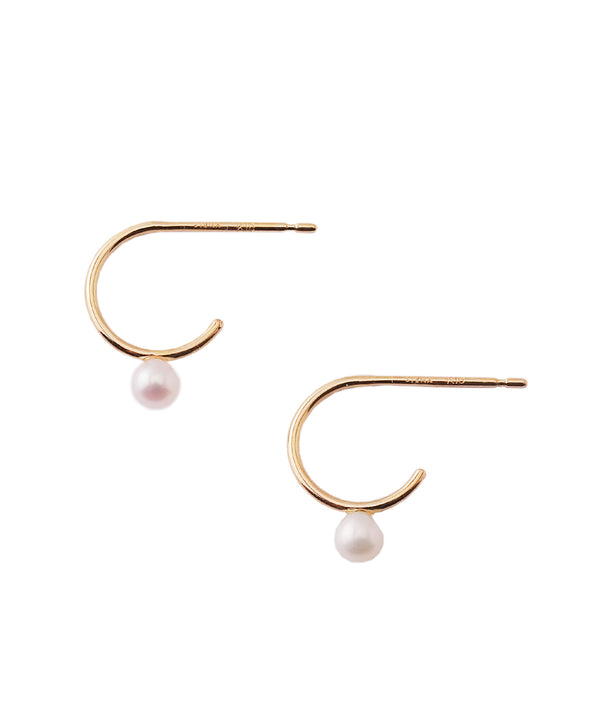 Pearl Hoop Earrings