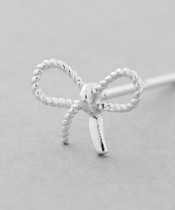 リボンピアス[silver925][Basic]