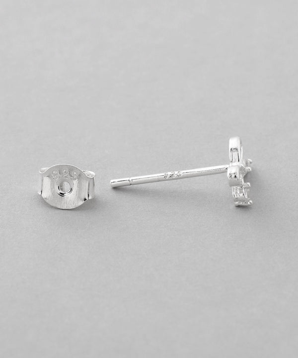 ビジューリボンピアス[silver925][Basic]