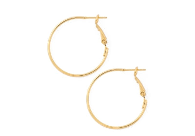 ANEMONE】メタルラインフープピアス[K10]｜アネモネ・シエナロゼ