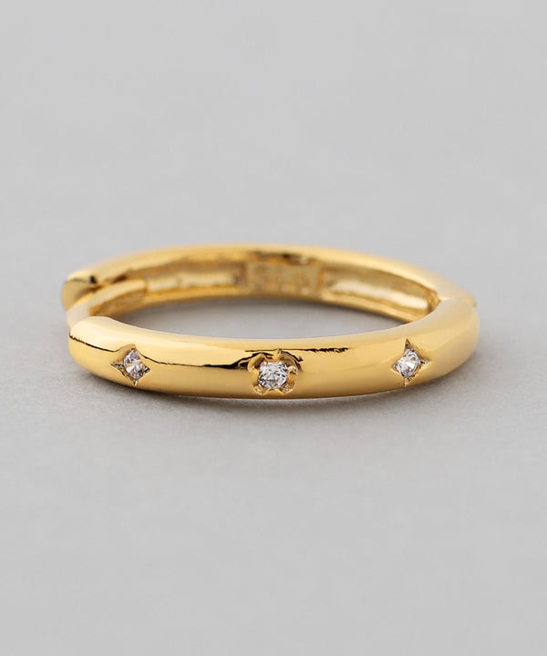 ビジューフープピアス[silver925][Sheerchic]