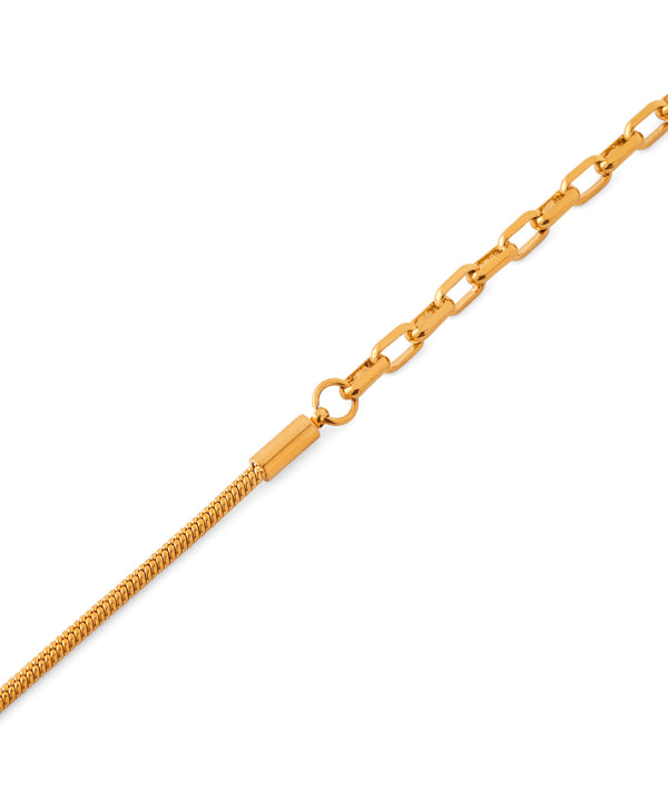 Combination Chain Lariat Necklace [Stainless Steel] [Ownideal]