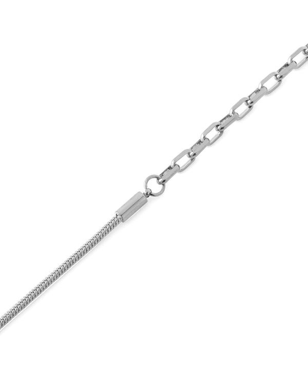 Combination Chain Lariat Necklace [Stainless Steel] [Ownideal]