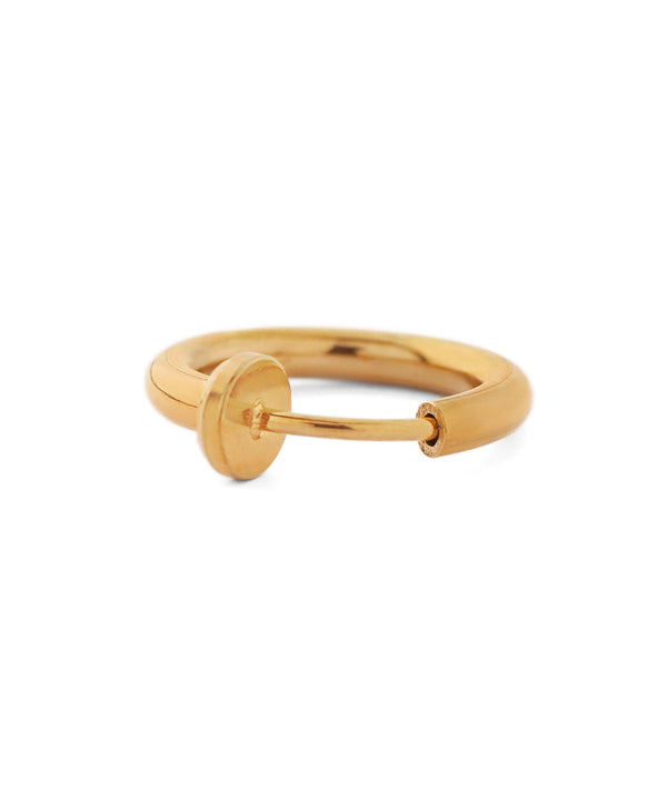 【ステンレス】メタルフープイヤリング[直径13mm]