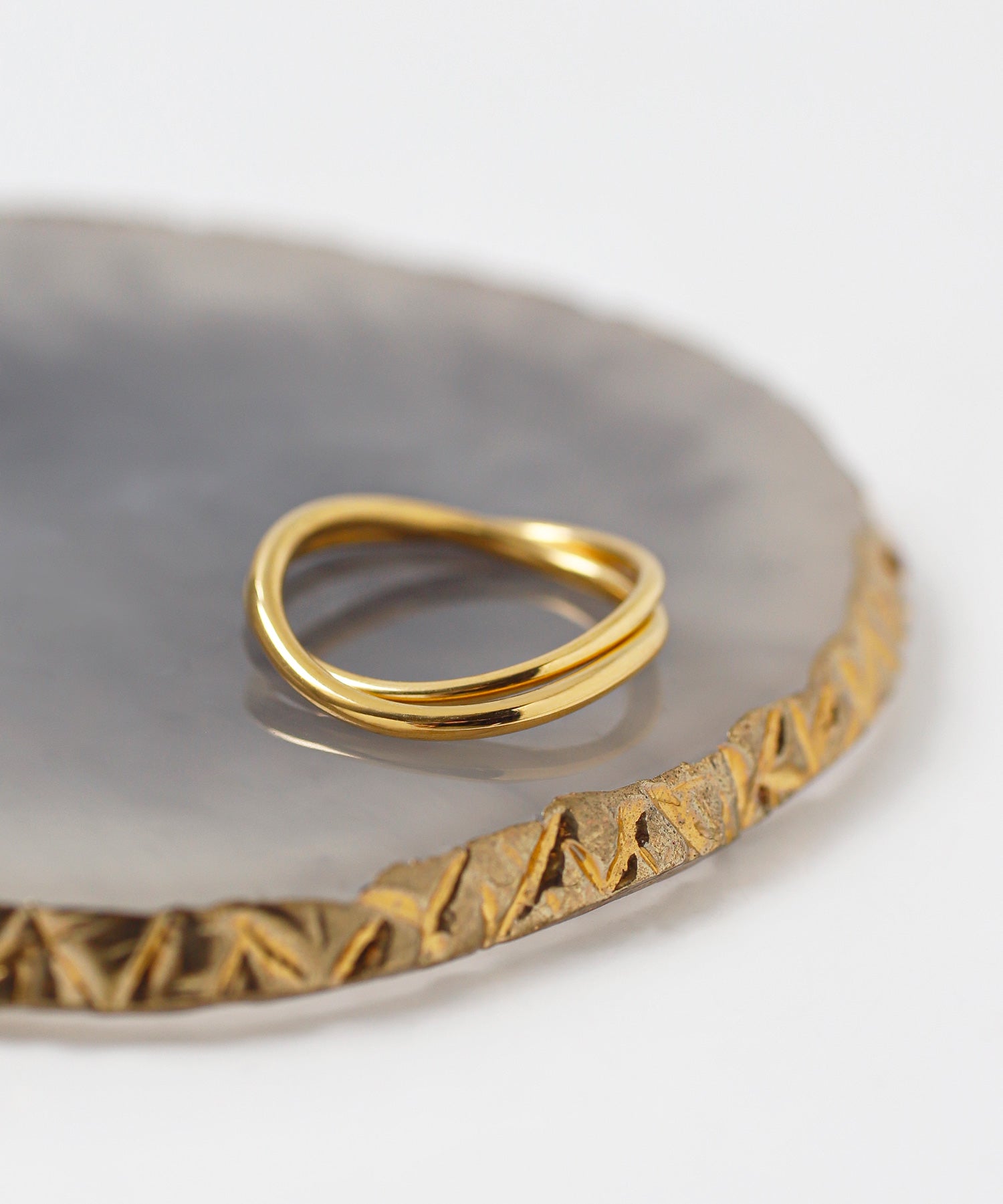 ANEMONE】【ステンレス】2連リング｜アネモネ・シエナロゼ・ミミサン