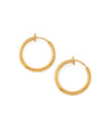 Stainless steel metal hoop earrings [diameter 17mm]