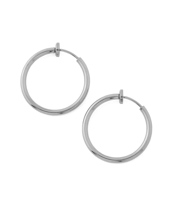 【ステンレス】メタルフープイヤリング[直径22mm]
