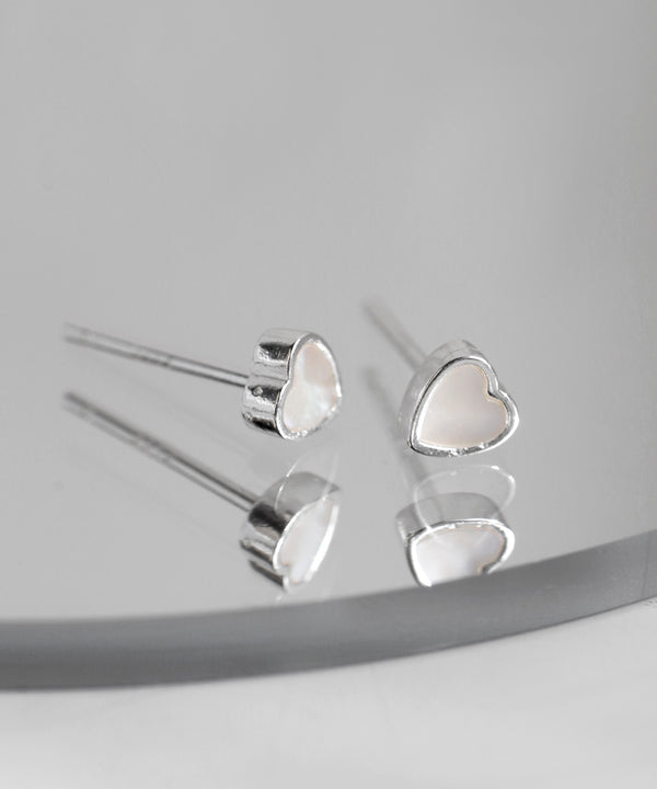 フレームハートピアス[silver925]