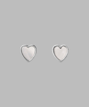 フレームハートピアス[silver925]