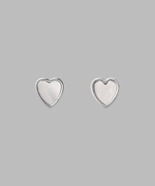フレームハートピアス[silver925]