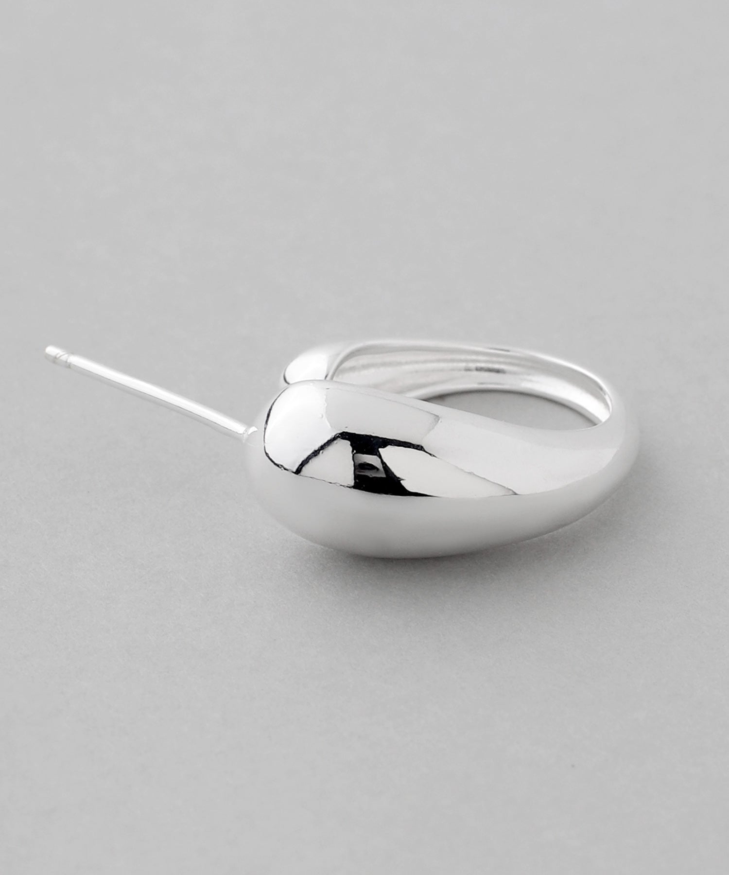 mimi33】ニュアンスラインフープピアス[silver925][Ownideal