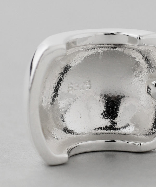ワイドカールピアス[silver925][Ownideal]