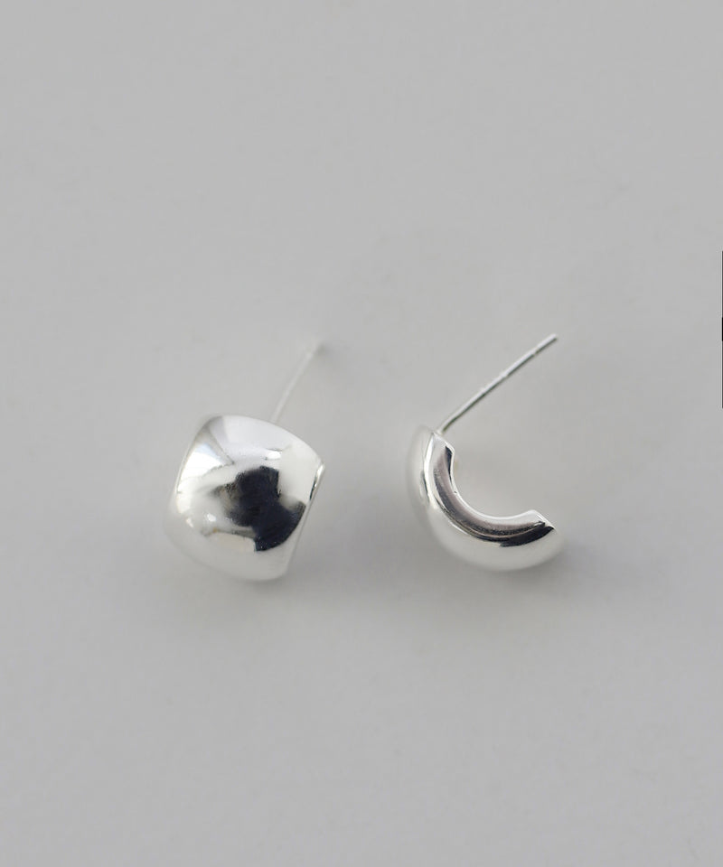 ワイドカールピアス[silver925][Ownideal]