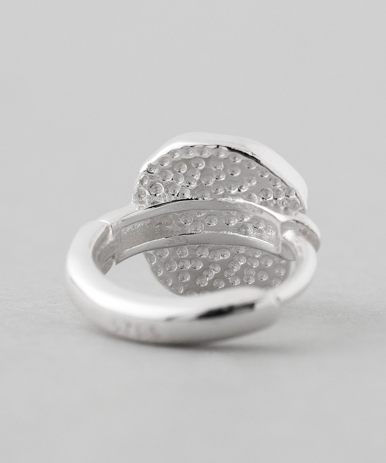 mimi33】天然石フープピアス[silver925][Sheerchic]｜アネモネ