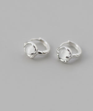 天然石フープピアス[silver925][Sheerchic]