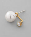 パール×ビジュー2WAYピアス[silver925][Sheerchic]