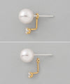 パール×ビジュー2WAYピアス[silver925][Sheerchic]