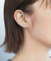 メタルツイストラインフープピアス[3ペアセット]