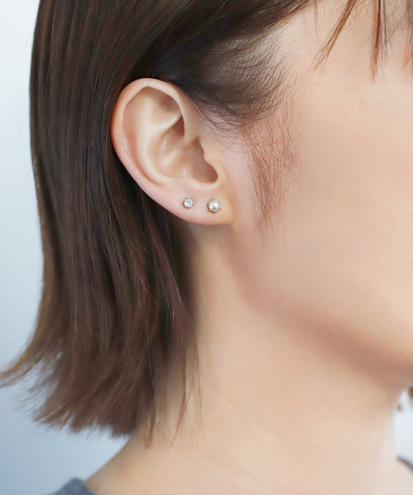 メタルツイストラインフープピアス[3ペアセット]