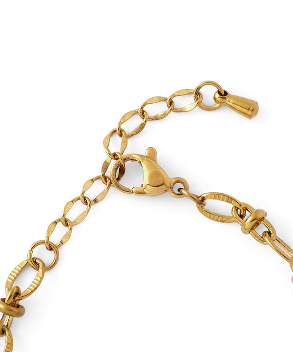 【ステンレス】デザインチェーンブレスレット
