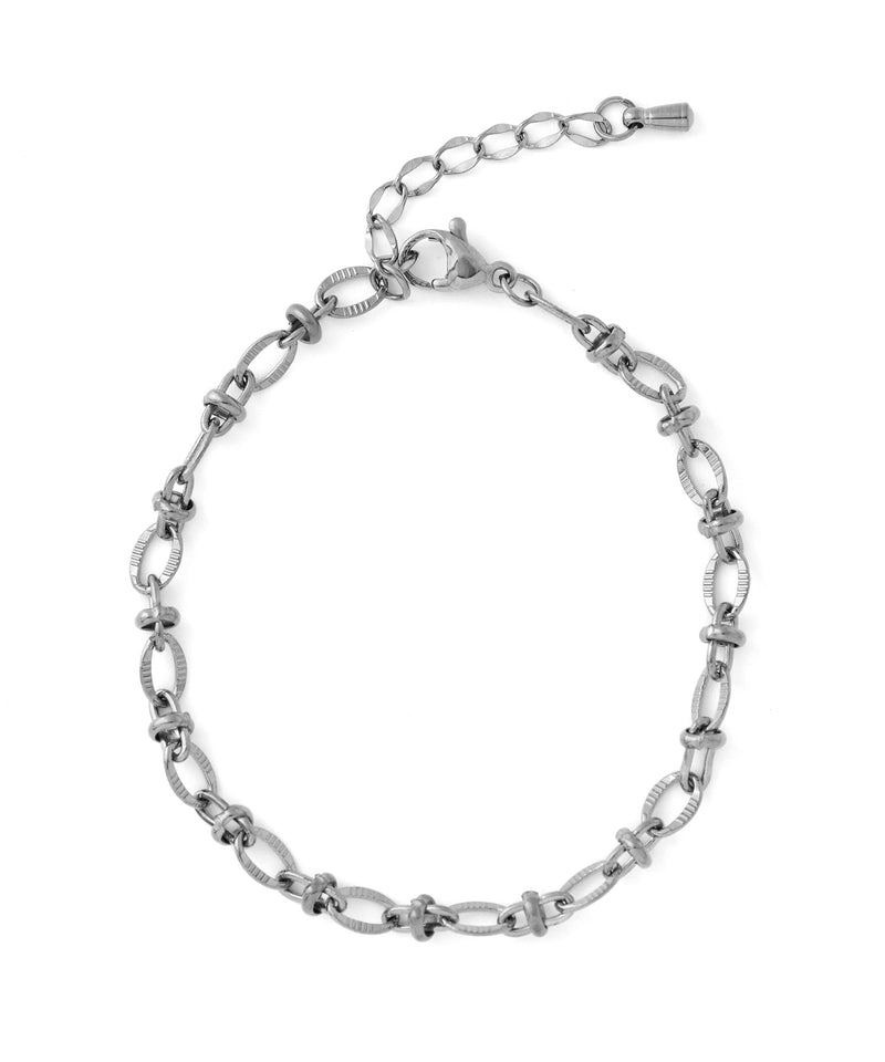 【ステンレス】デザインチェーンブレスレット