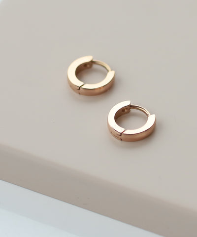 ミニフープピアス[ステンレス][Basic]