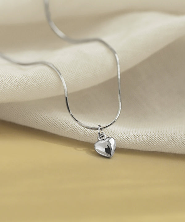 ハート×スネークチェーンネックレス